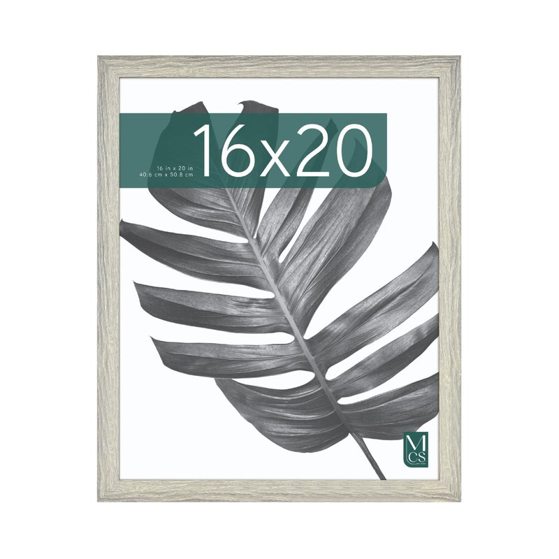 MCS Studio Gallery 16x20 Poster Frame Gray Woodgrain Engineered Wood, Vertical & Horizontal Wall Hanging Large Picture Frame for Photos, Posters & Art Prints (1-Pack) - Image 1